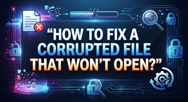 How to Fix a Corrupted File That Won’t Open?