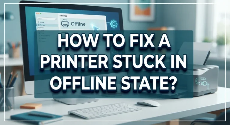 How to Fix a Printer Stuck in the Offline State?