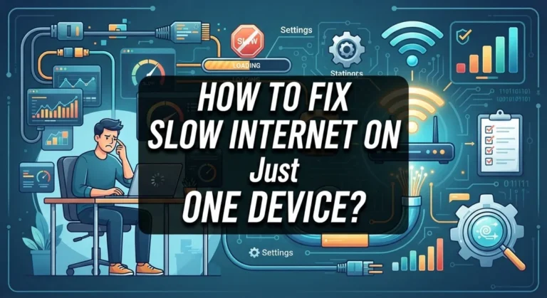 How to Fix Slow Internet on Just One Device?