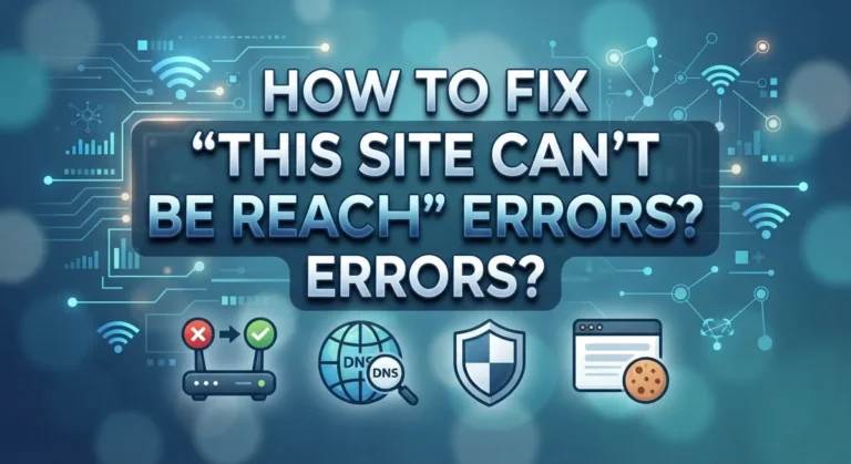 How to Fix “This Site Can’t Be Reached” Errors?